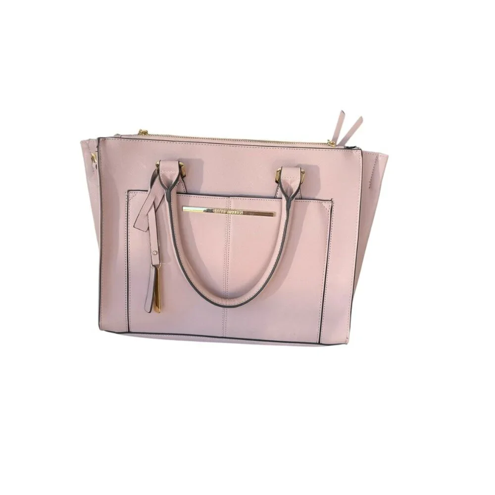 Steve Madden Blush Pink Faux Leather Tote Bag